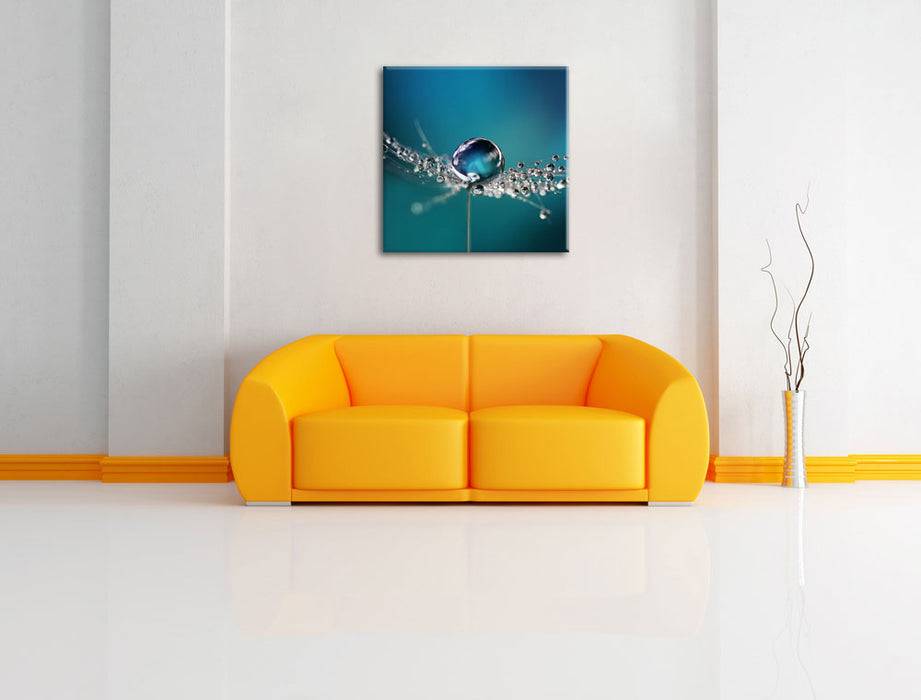 Pixxprint Wassertropfen an Pusteblume, Leinwandbild Osterangebot