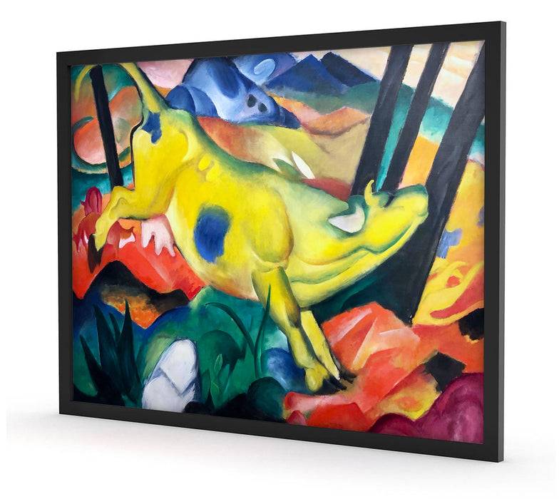 Pixxprint Franz Marc - Gelbe Kuh, Poster mit Bilderrahmen Clearance-Verkauf