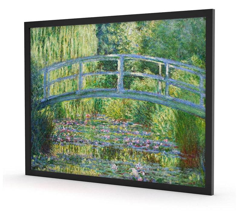 Pixxprint Claude Monet - Die japanische Brücke, Poster mit Bilderrahmen Speichern exportieren