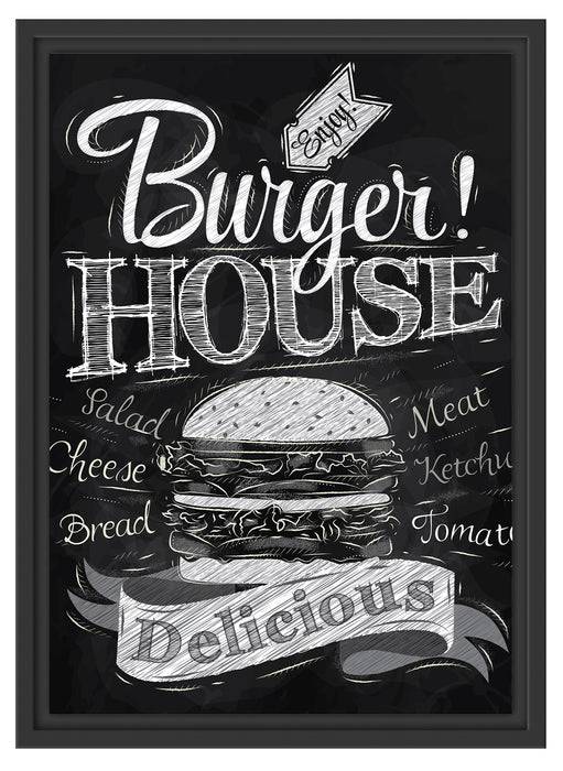 Pixxprint Burger House, im Schwebe-Effekt Bilderrahmen Exklusivangebot