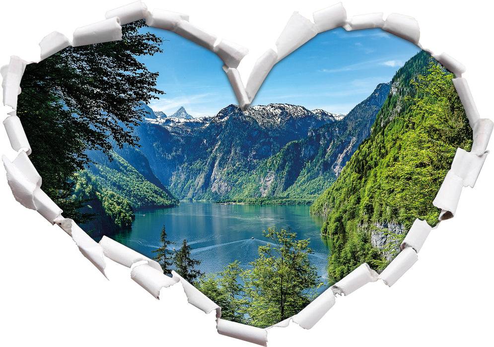 Pixxprint Blick auf den Königssee, 3D Wandtattoo Sonderangebote