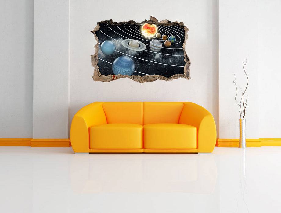 Pixxprint Sonnensystem mit unseren Planeten, 3D Wandtattoo Wochenangebot