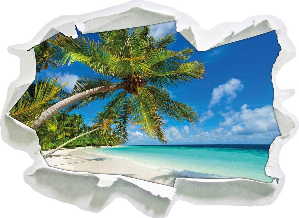 Pixxprint Palmenstrand, 3D Wandtattoo Letzte 3 Tage