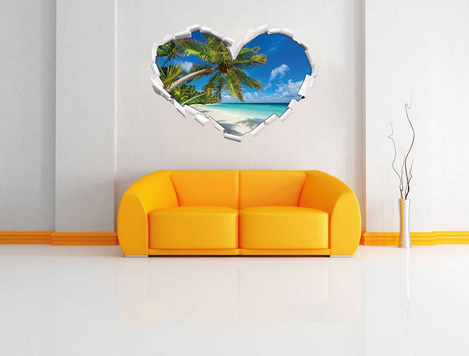 Pixxprint Palmenstrand, 3D Wandtattoo Letzte 3 Tage