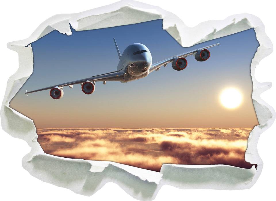 Pixxprint Flugzeug, 3D Wandtattoo JETZT KAUFEN