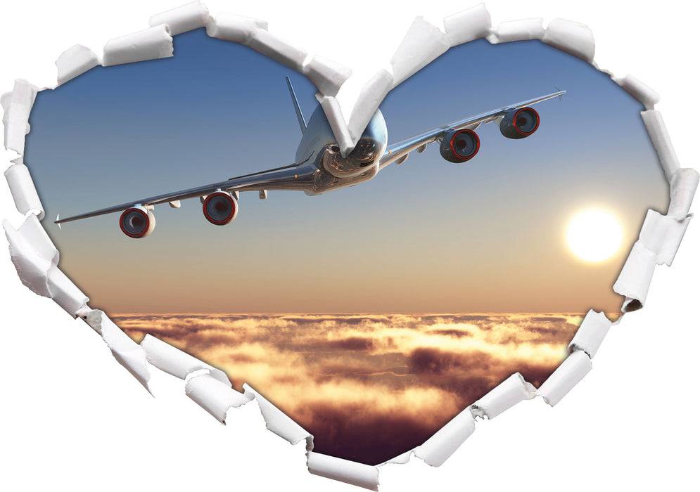 Pixxprint Flugzeug, 3D Wandtattoo JETZT KAUFEN