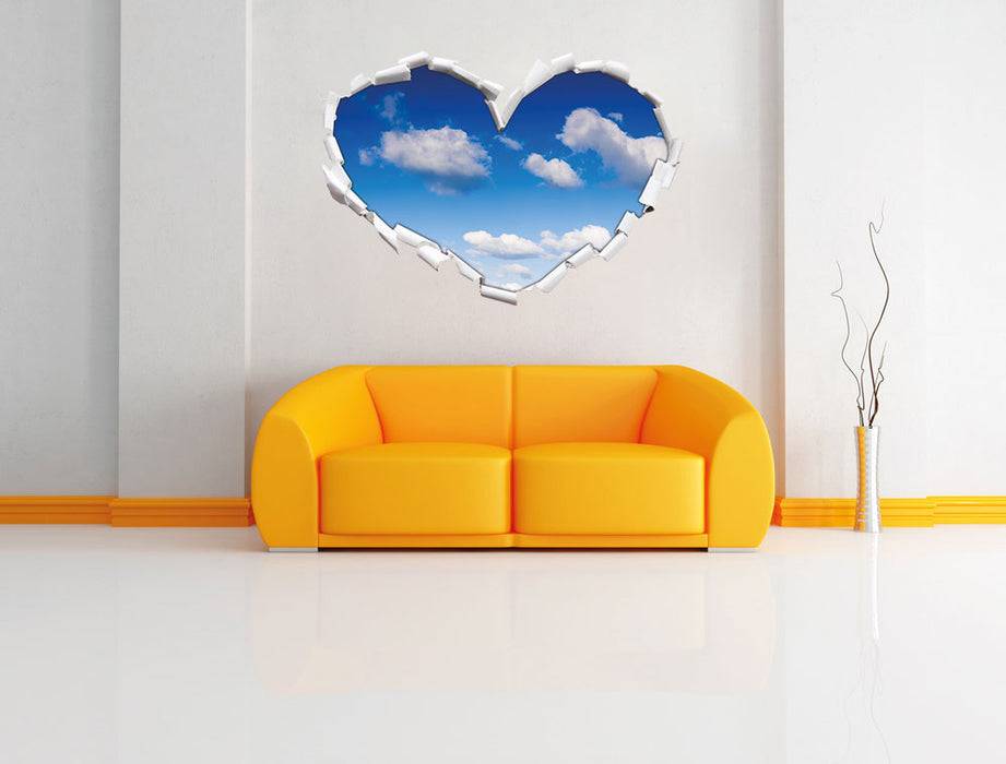 Pixxprint Wolken am blauen Himmel, 3D Wandtattoo Bis zu 50% Rabatt