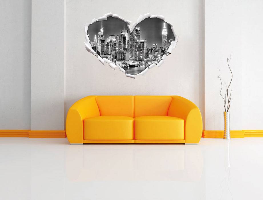 Pixxprint New York City Skyline, 3D Wandtattoo Bis zu 60% Rabatt