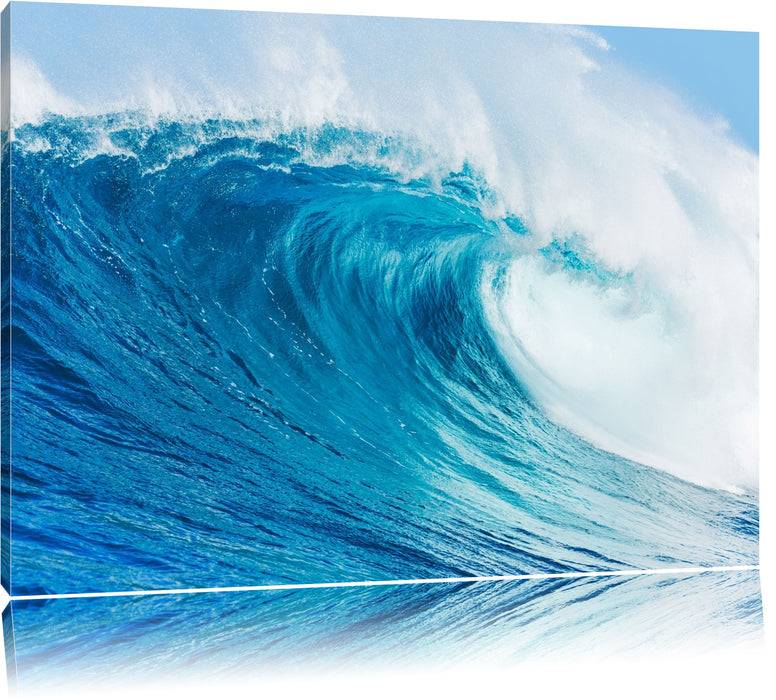 Pixxprint Atemberaubende Welle, Leinwandbild