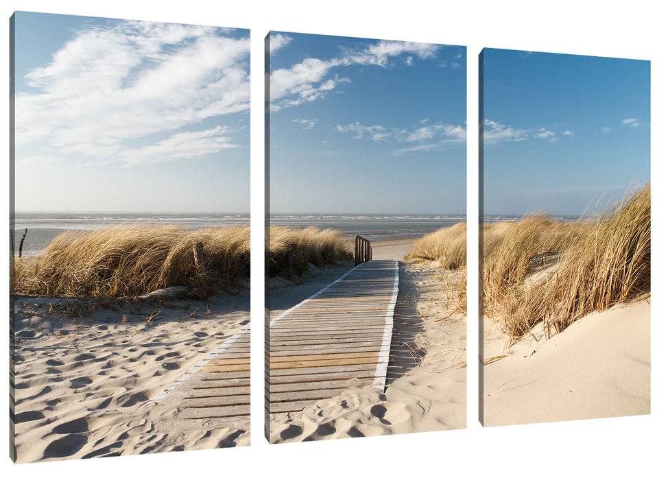 Pixxprint Weg zum Strand durch die Dünen, Leinwandbild Hotsell