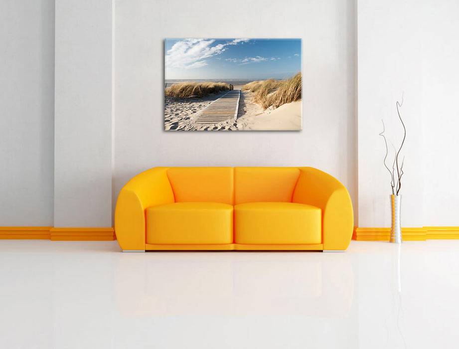 Pixxprint Weg zum Strand durch die Dünen, Leinwandbild Hotsell