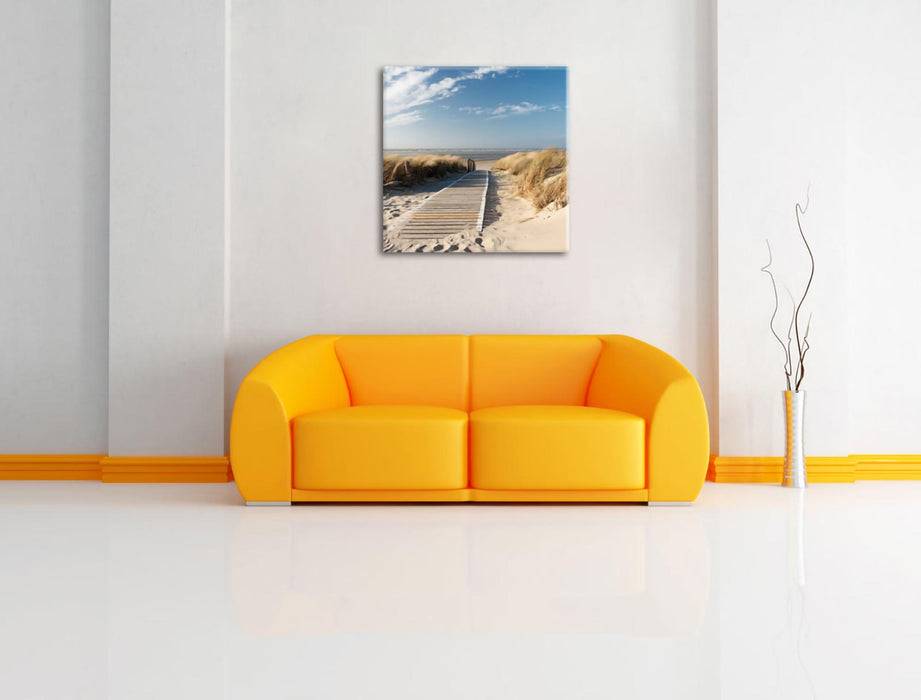 Pixxprint Weg zum Strand durch die Dünen, Leinwandbild Hotsell