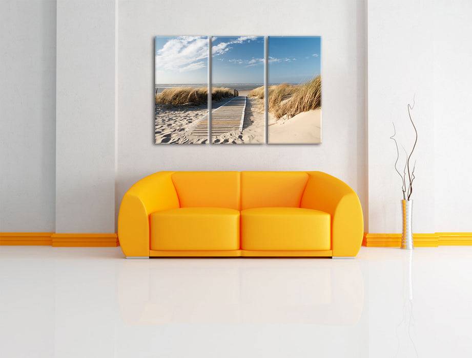 Pixxprint Weg zum Strand durch die Dünen, Leinwandbild Hotsell
