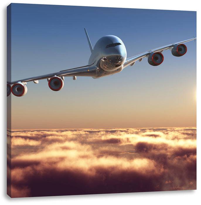 Pixxprint Flugzeug, Leinwandbild Schlussverkauf