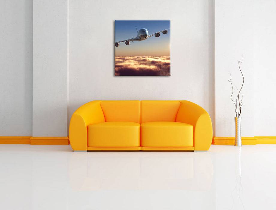 Pixxprint Flugzeug, Leinwandbild Schlussverkauf