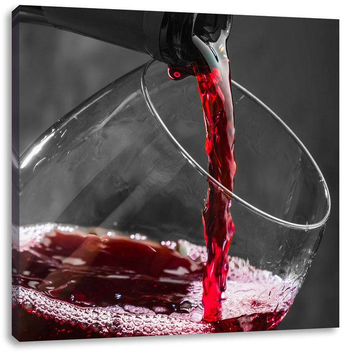 Pixxprint köstlicher Rotwein, Leinwandbild Begrenztes Angebot