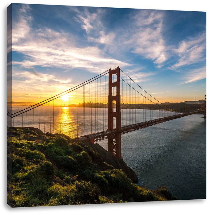 Pixxprint Golden Gate Bridge, Leinwandbild Online Shopping
