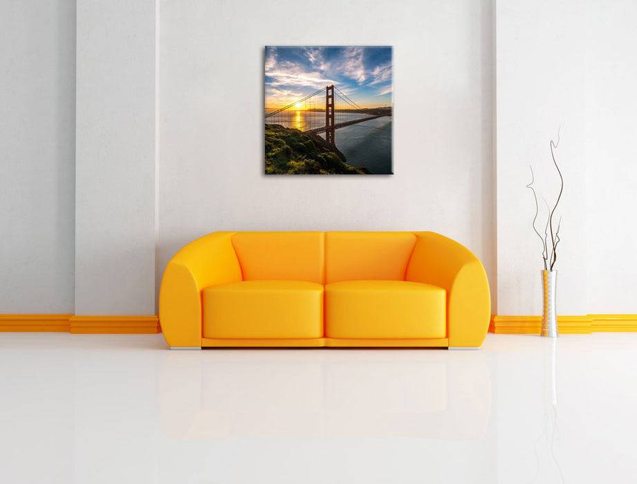 Pixxprint Golden Gate Bridge, Leinwandbild Online Shopping