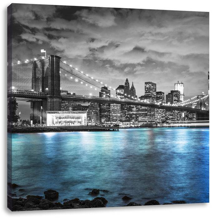 Pixxprint New York Skyline B&W, Leinwandbild Exklusivangebot