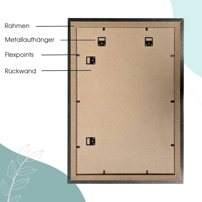 Pixxprint Spiegelrahmen Barocko Farbe: Blattgold (Dekor) | Wandspiegel in 11 Größen Vatertagsangebot