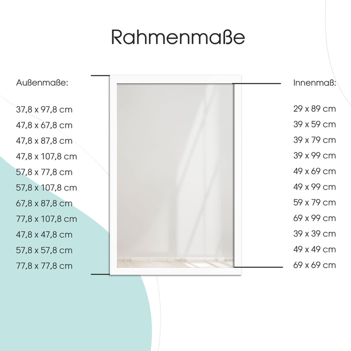 Pixxprint Spiegelrahmen Barocko Farbe: Aluminium Vintage | Wandspiegel in 11 Größen Valentinstagsangebot