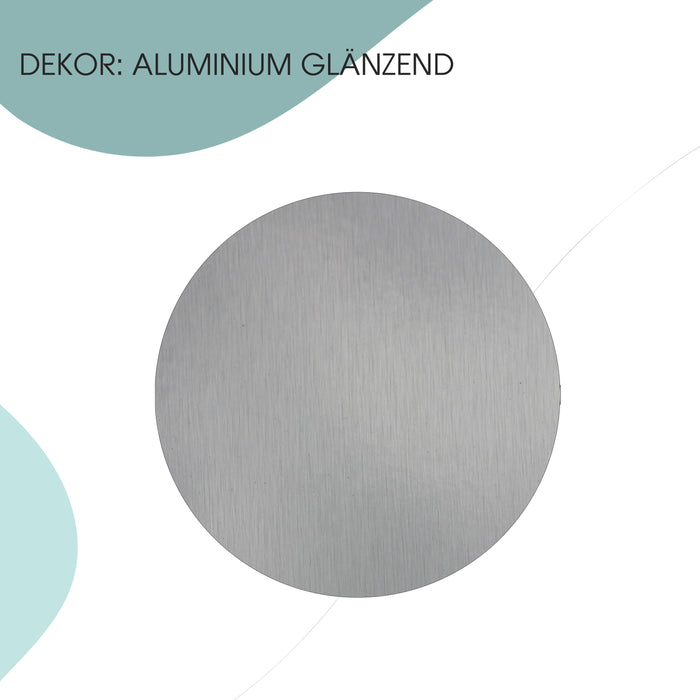 Pixxprint Spiegelrahmen Klassiko, Farbe: Aluminium glänzend | Wandspiegel in 11 Größen Neuheiten
