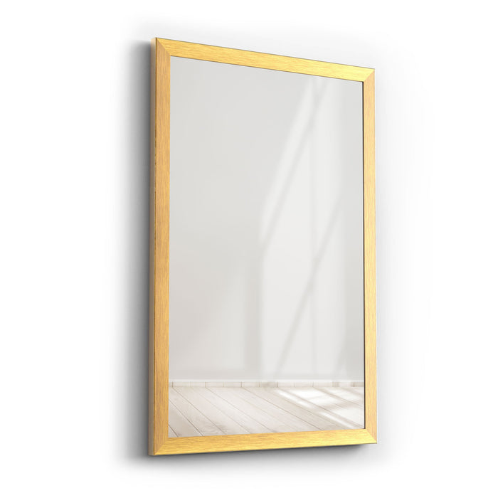 Pixxprint Spiegelrahmen Klassiko, Farbe: Gold Matt | Wandspiegel in 11 Größen