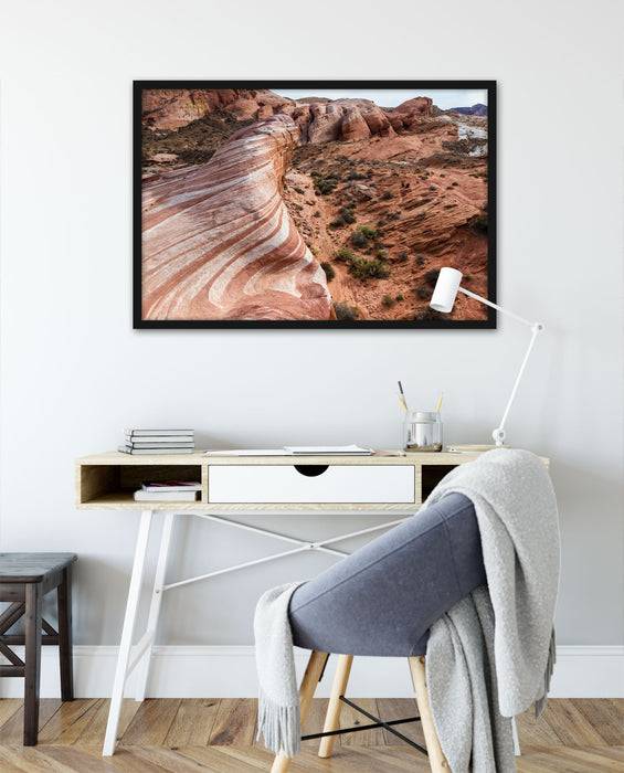 Pixxprint Atemberaubender Grand Canyon, Poster mit Bilderrahmen Fabrikpreis