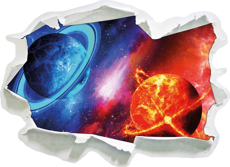 Pixxprint Ausgleich im Weltall, 3D Wandtattoo Sonderangebote