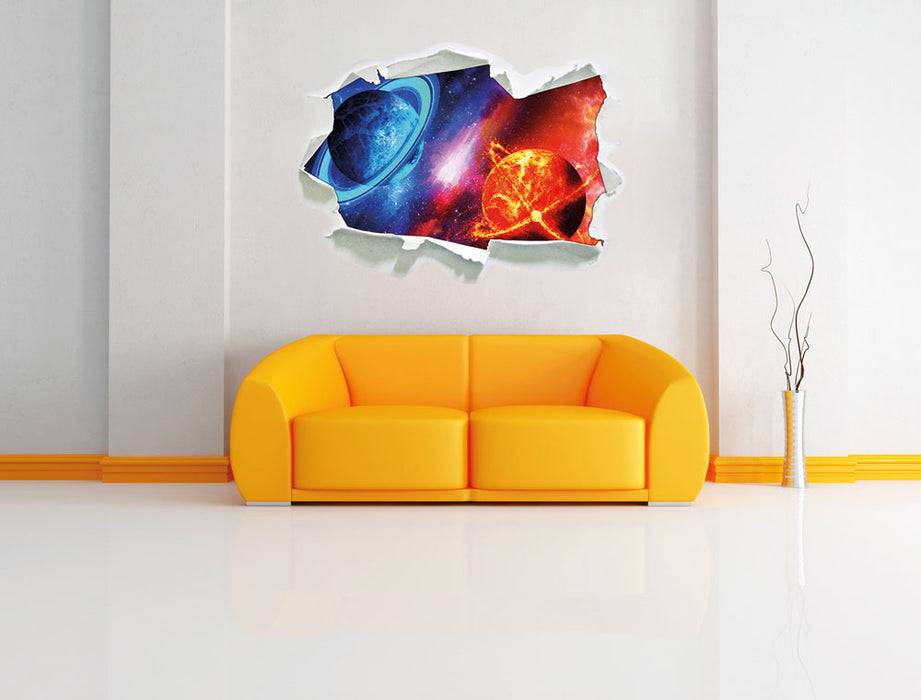 Pixxprint Ausgleich im Weltall, 3D Wandtattoo Sonderangebote