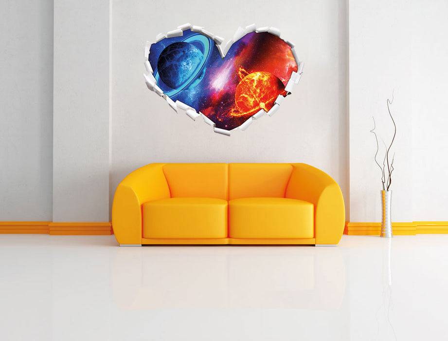 Pixxprint Ausgleich im Weltall, 3D Wandtattoo Sonderangebote