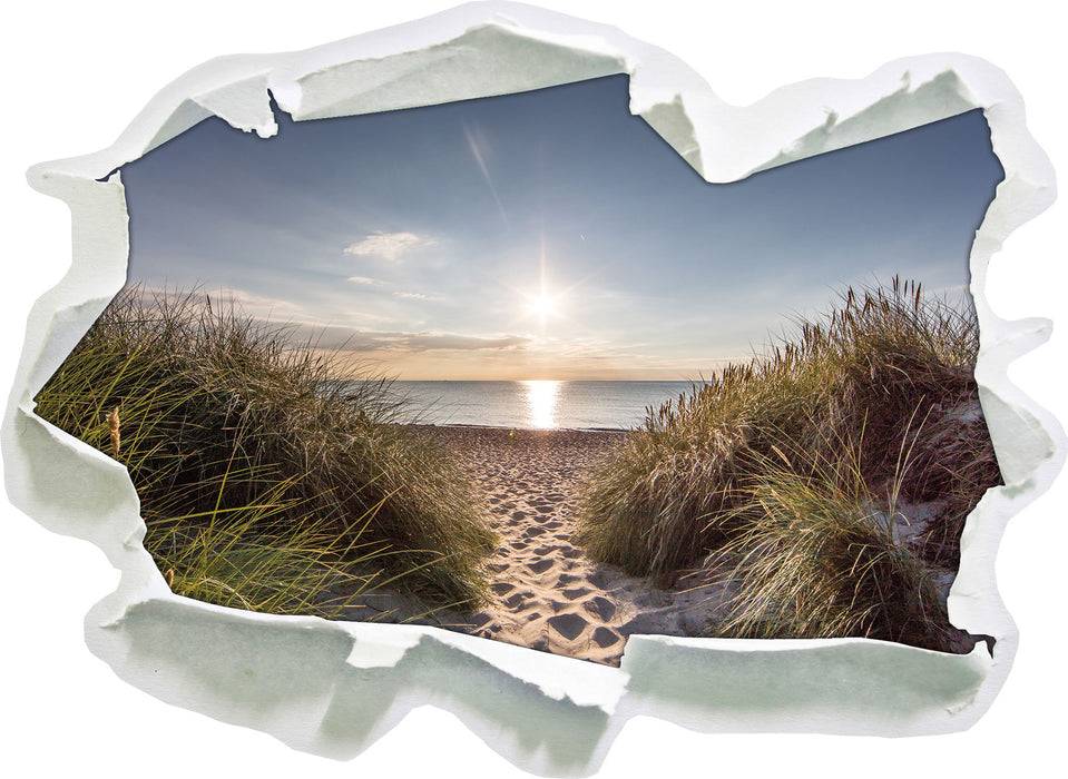Pixxprint der Weg ins Meer, 3D Wandtattoo Riesige Ersparnisse