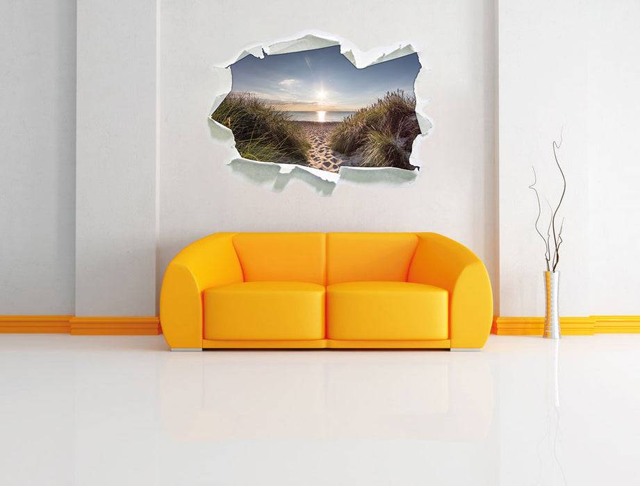 Pixxprint der Weg ins Meer, 3D Wandtattoo Riesige Ersparnisse