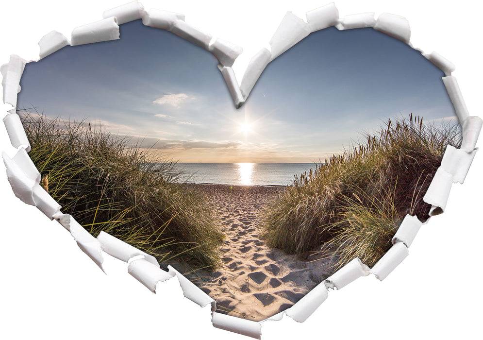 Pixxprint der Weg ins Meer, 3D Wandtattoo Riesige Ersparnisse