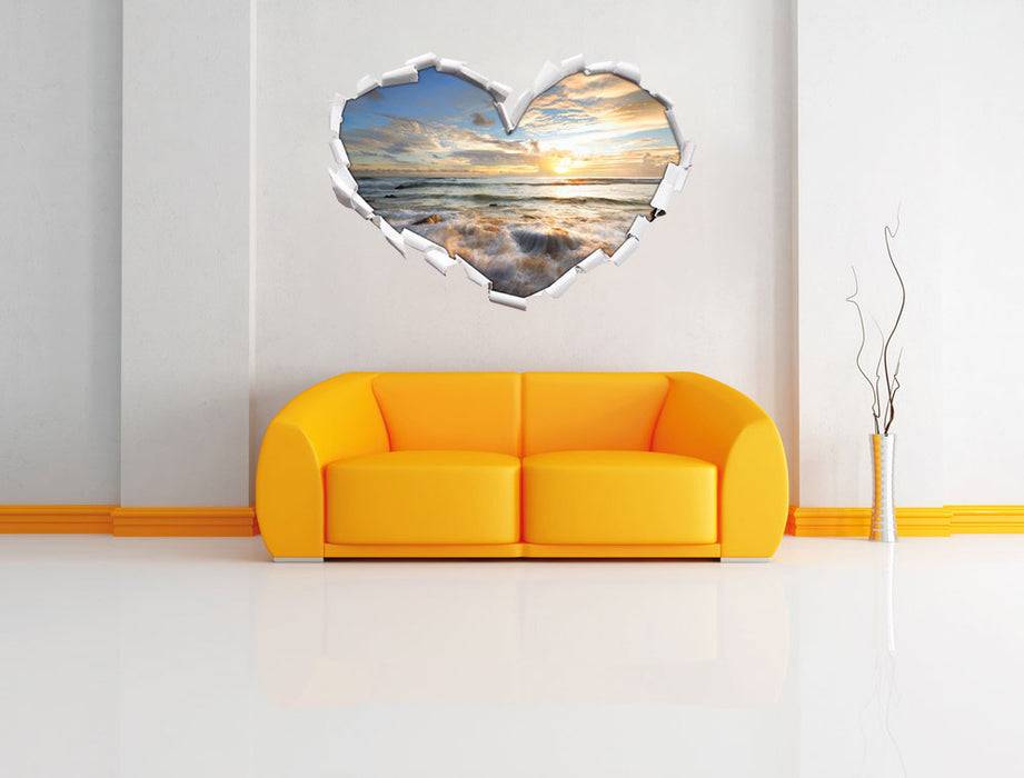 Pixxprint Sonnenuntergang am Meer, 3D Wandtattoo Tiefpreis