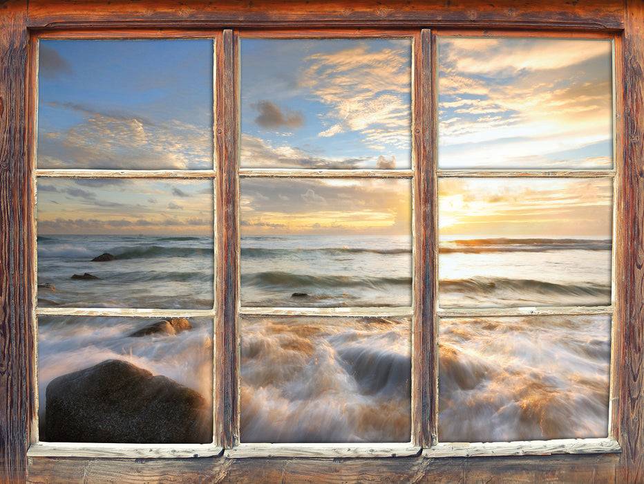 Pixxprint Sonnenuntergang am Meer, 3D Wandtattoo Tiefpreis