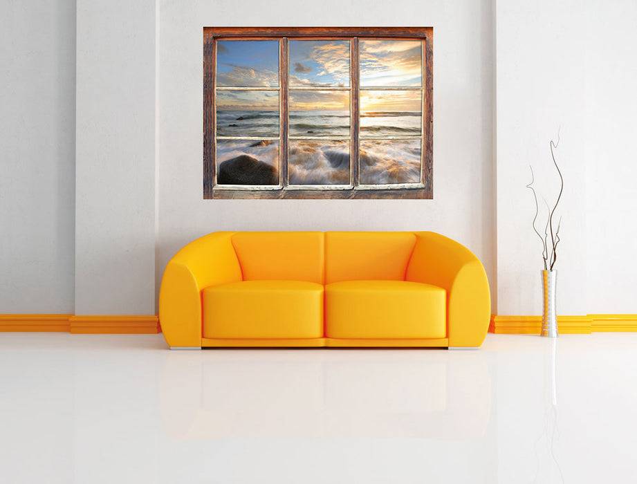 Pixxprint Sonnenuntergang am Meer, 3D Wandtattoo Tiefpreis