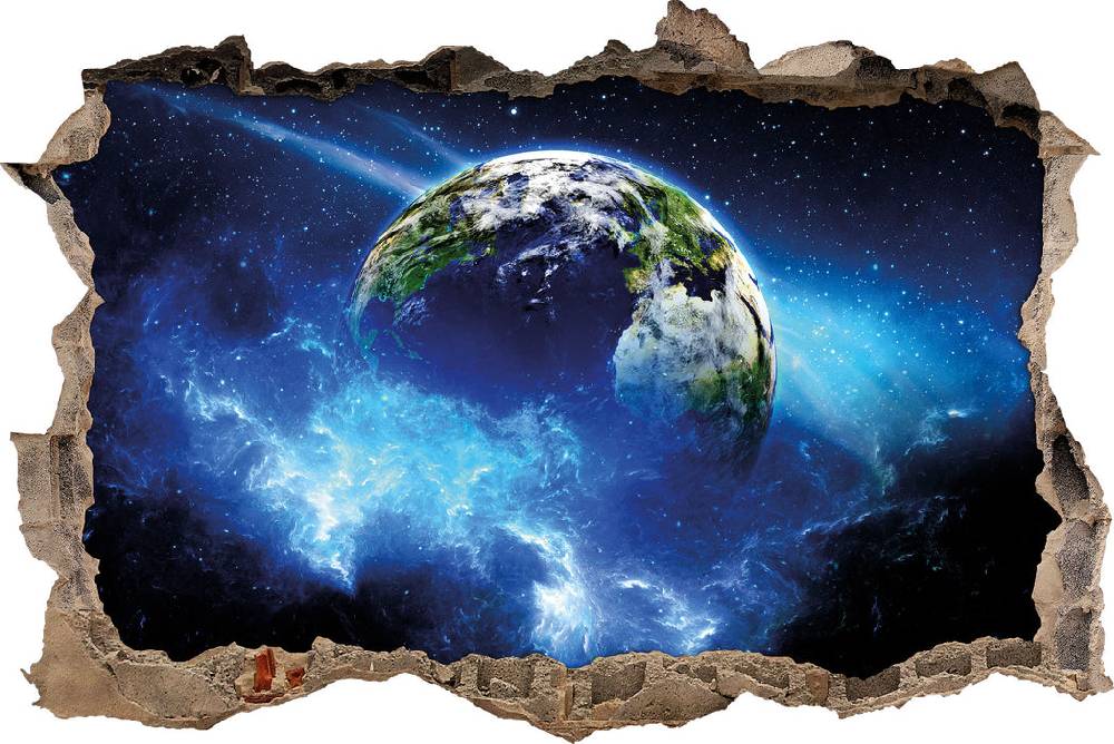 Pixxprint Planet Erde, 3D Wandtattoo