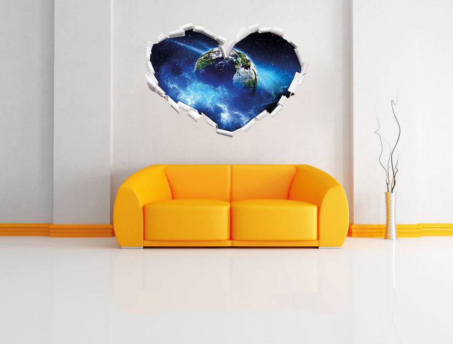 Pixxprint Planet Erde, 3D Wandtattoo Wochenangebot