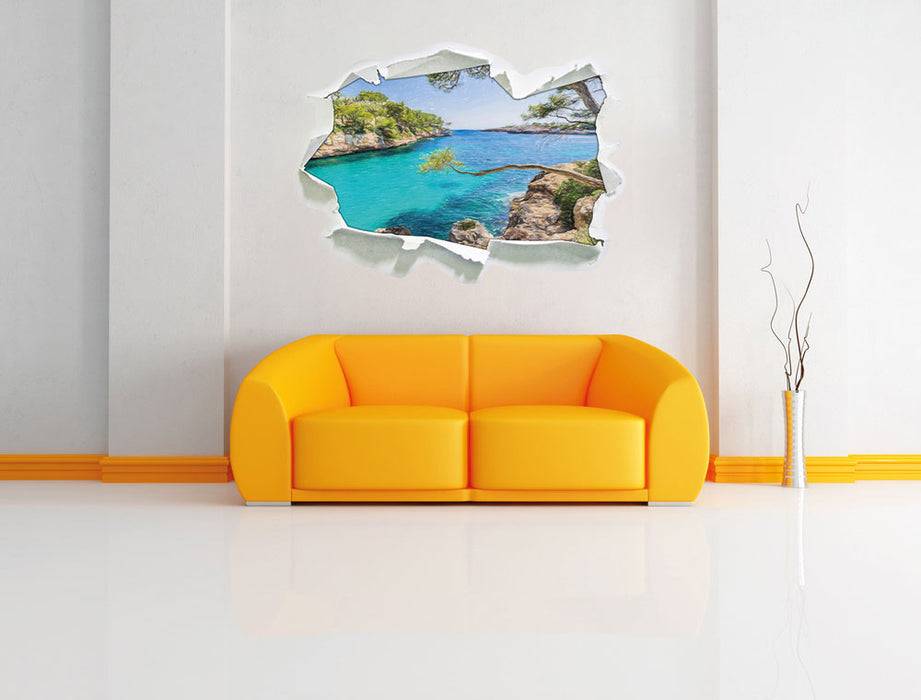 Pixxprint Mallorca Bay Cove, 3D Wandtattoo Bis zu 50% Rabatt