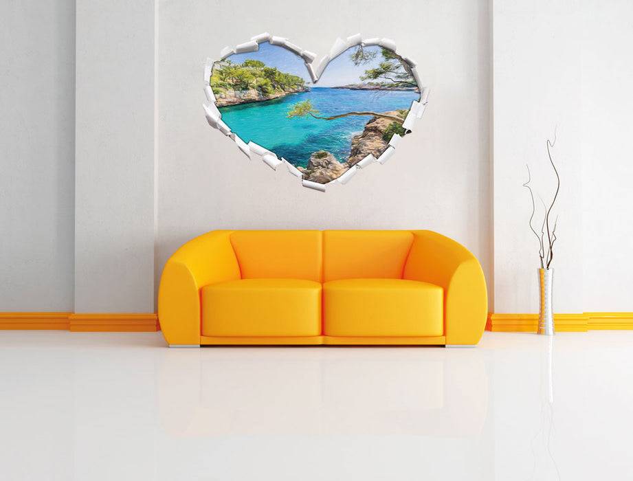 Pixxprint Mallorca Bay Cove, 3D Wandtattoo Bis zu 50% Rabatt