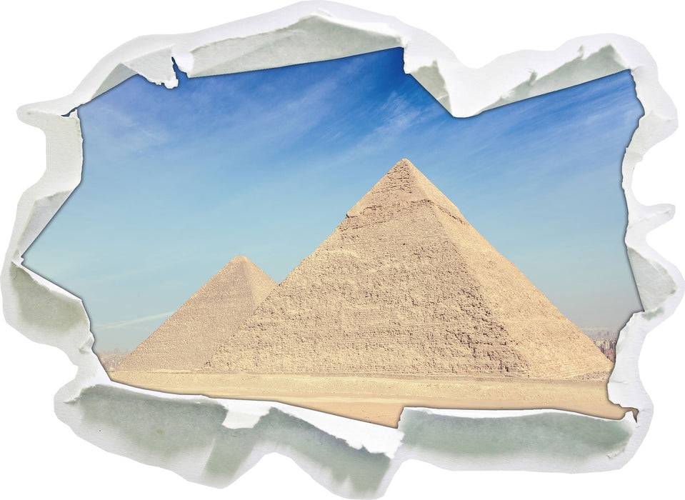 Pixxprint Beeindruckende Pyramiden von Gizeh, 3D Wandtattoo Clearance-Verkauf