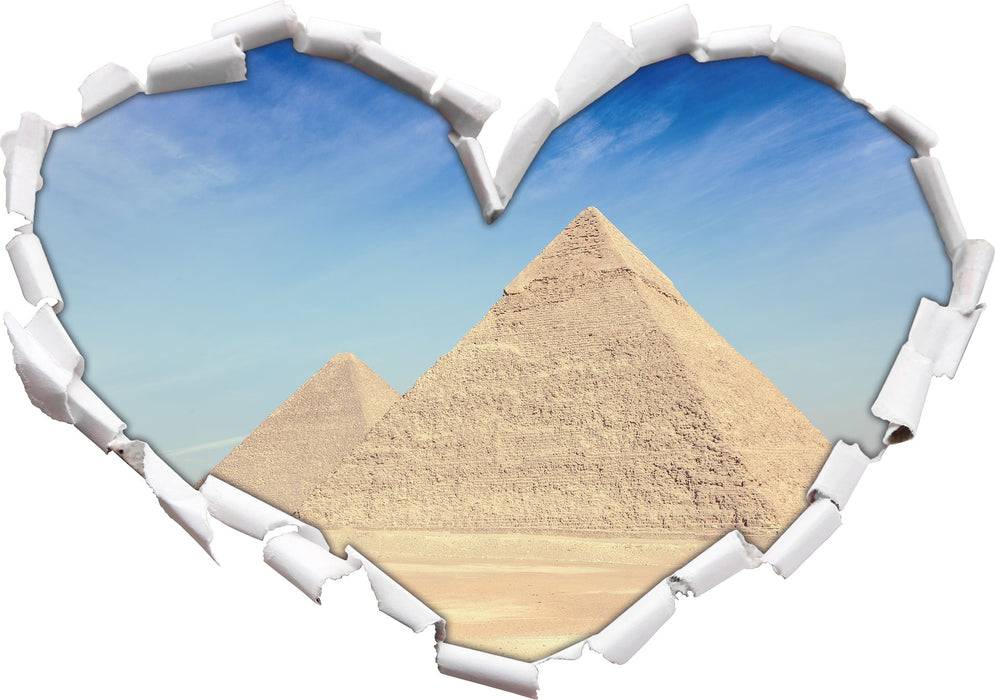 Pixxprint Beeindruckende Pyramiden von Gizeh, 3D Wandtattoo Clearance-Verkauf