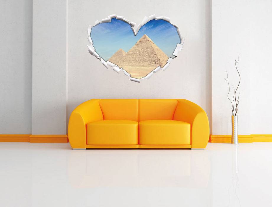 Pixxprint Beeindruckende Pyramiden von Gizeh, 3D Wandtattoo Clearance-Verkauf