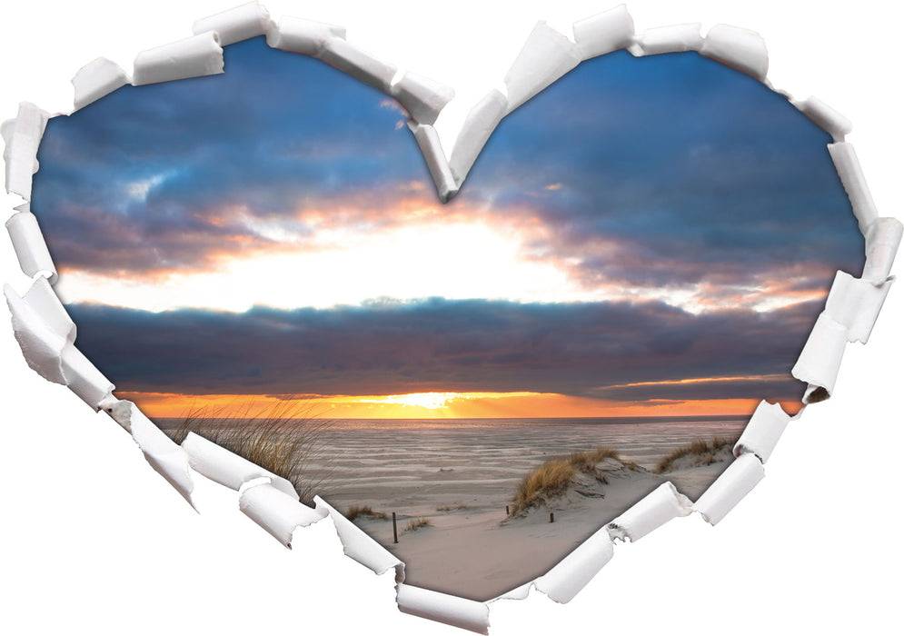 Pixxprint Sanddüne an der Nordsee, 3D Wandtattoo Fabrikladen