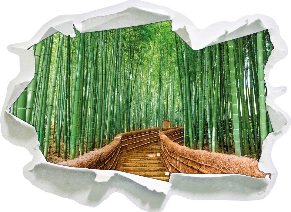 Pixxprint Kyoto Japan Bambuswald, 3D Wandtattoo Begrenzt auf 3 Tage