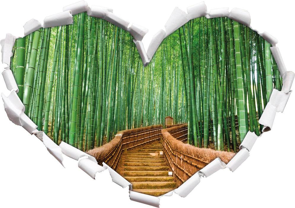 Pixxprint Kyoto Japan Bambuswald, 3D Wandtattoo Begrenzt auf 3 Tage