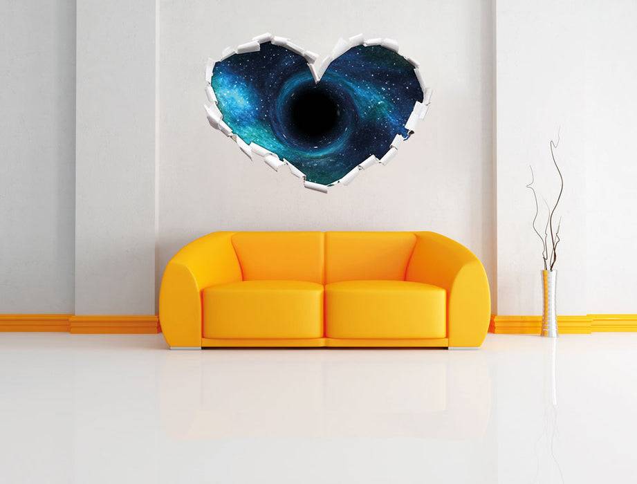 Pixxprint Schwarzes Loch im Weltall, 3D Wandtattoo Speichern exportieren