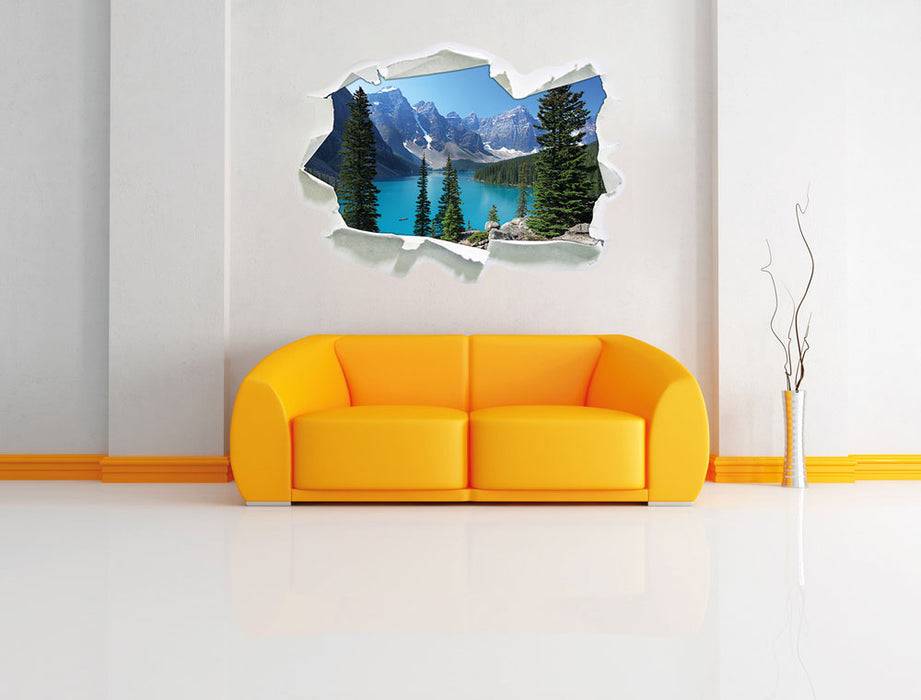 Pixxprint Moraine Lake kanadische Berge, 3D Wandtattoo Angebote
