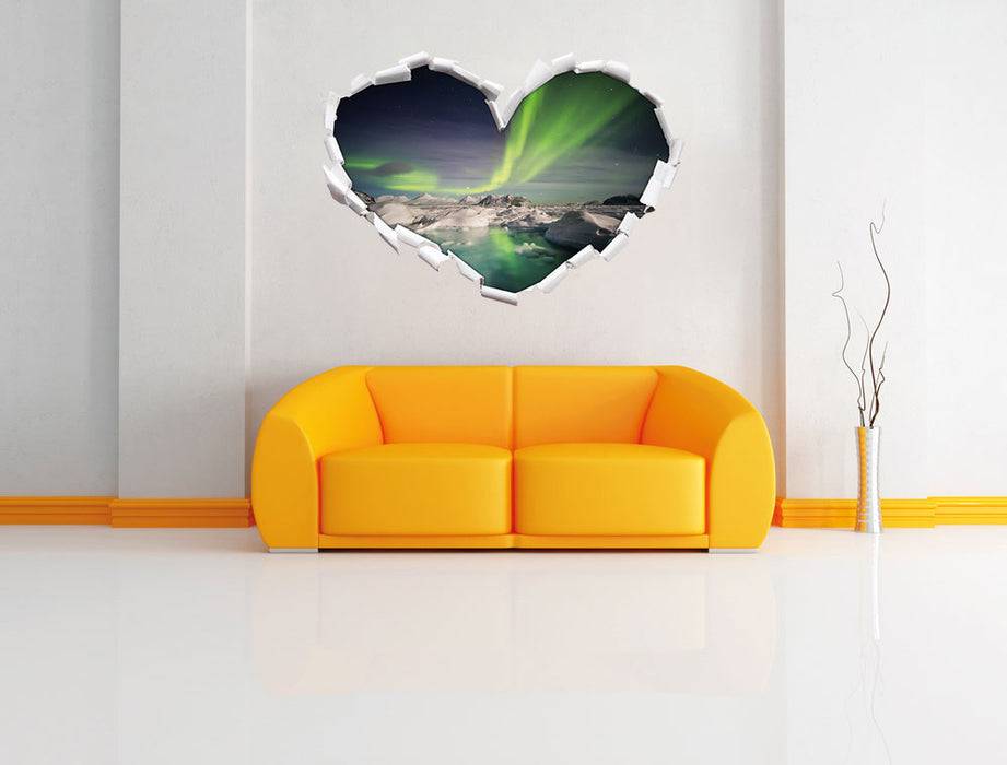 Pixxprint gewaltiges Polarlicht, 3D Wandtattoo im Angebot